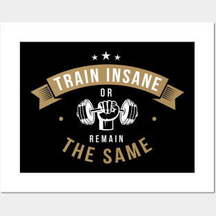 Train insane or remain the same Posters and Art